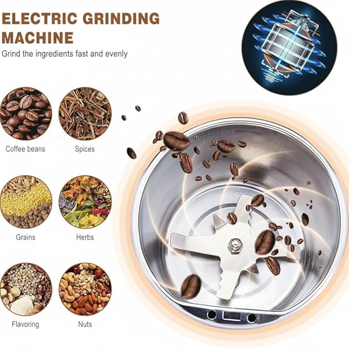Portable Electric Coffee & Spice Grinder